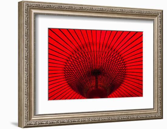 Red umbrella, Gifu, Japan-Keren Su-Framed Photographic Print