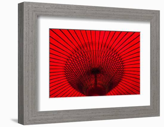 Red umbrella, Gifu, Japan-Keren Su-Framed Photographic Print