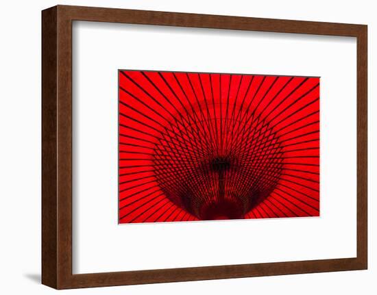 Red umbrella, Gifu, Japan-Keren Su-Framed Photographic Print