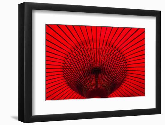 Red umbrella, Gifu, Japan-Keren Su-Framed Photographic Print