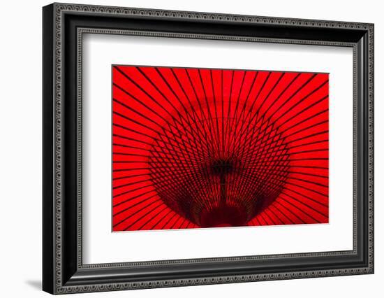 Red umbrella, Gifu, Japan-Keren Su-Framed Photographic Print