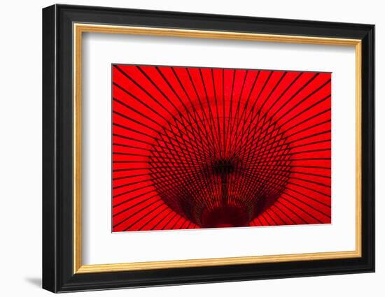 Red umbrella, Gifu, Japan-Keren Su-Framed Photographic Print