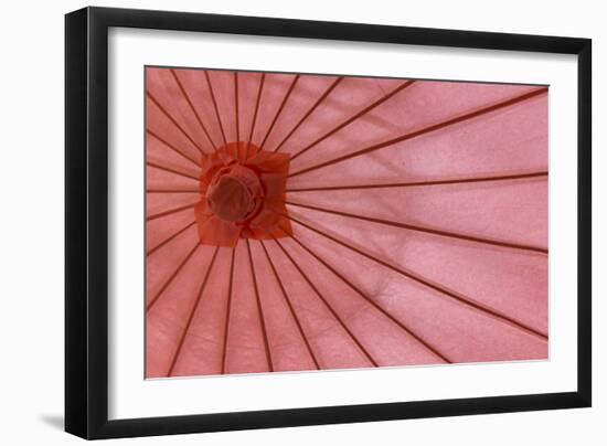 Red Umbrella-Kathy Mahan-Framed Photographic Print