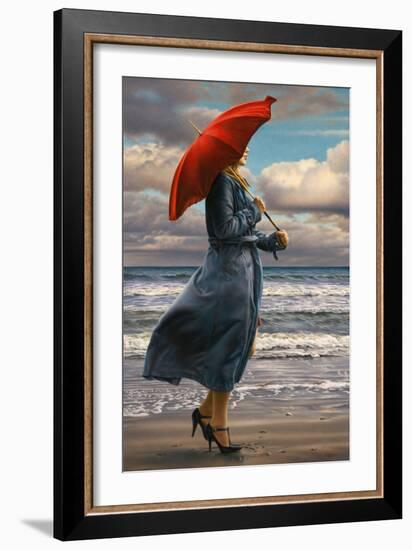 Red Umbrella-Paul Kelley-Framed Art Print