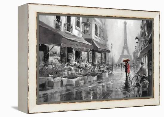 Red Umbrella-Brent Heighton-Framed Stretched Canvas