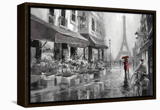 Red Umbrella-Brent Heighton-Framed Stretched Canvas