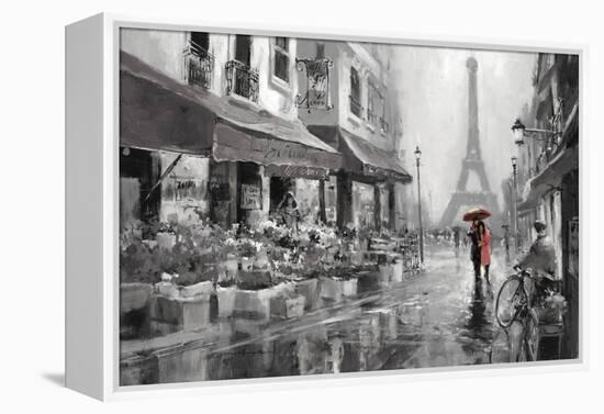 Red Umbrella-Brent Heighton-Framed Stretched Canvas