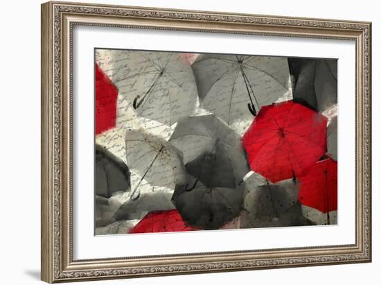 Red Umbrella-Kimberly Allen-Framed Art Print
