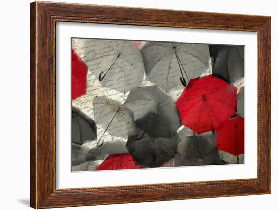 Red Umbrella-Kimberly Allen-Framed Art Print