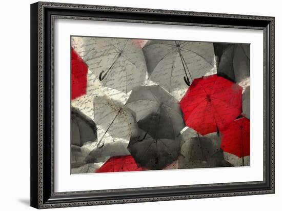 Red Umbrella-Kimberly Allen-Framed Art Print