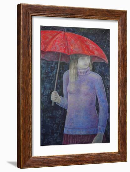 Red Umbrella-Ruth Addinall-Framed Giclee Print