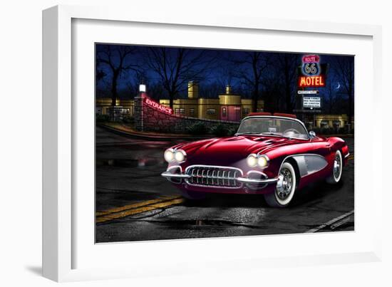 Red Vette-Helen Flint-Framed Premium Giclee Print