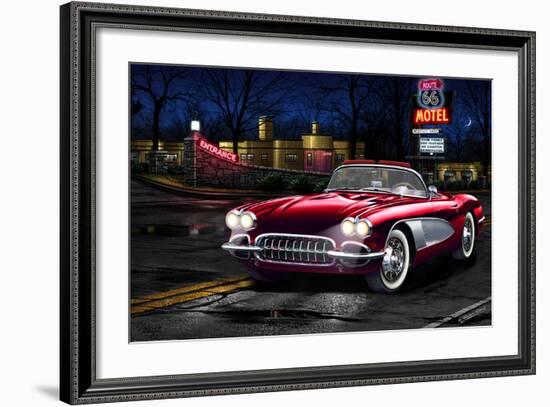 Red Vette-Helen Flint-Framed Art Print