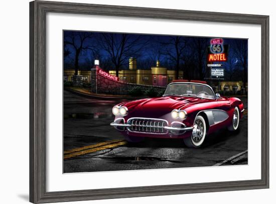 Red Vette-Helen Flint-Framed Art Print