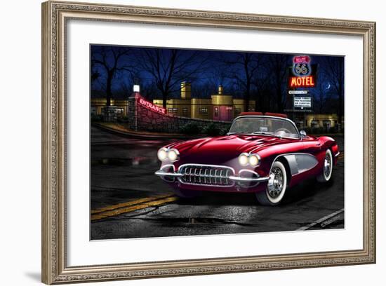 Red Vette-Helen Flint-Framed Art Print