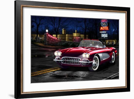 Red Vette-Helen Flint-Framed Art Print