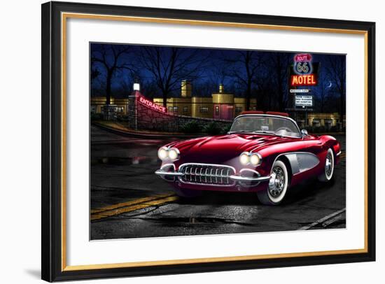 Red Vette-Helen Flint-Framed Art Print