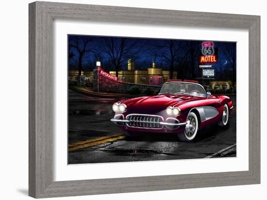 Red Vette-Helen Flint-Framed Art Print