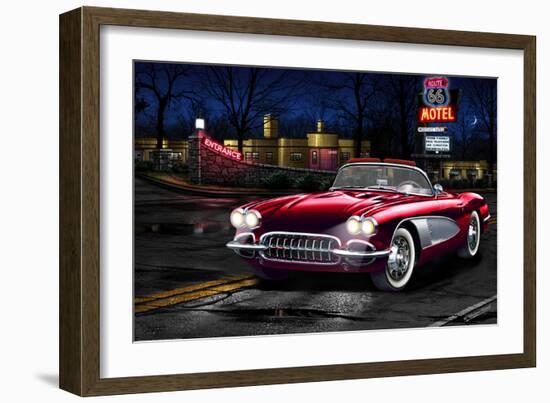 Red Vette-Helen Flint-Framed Art Print