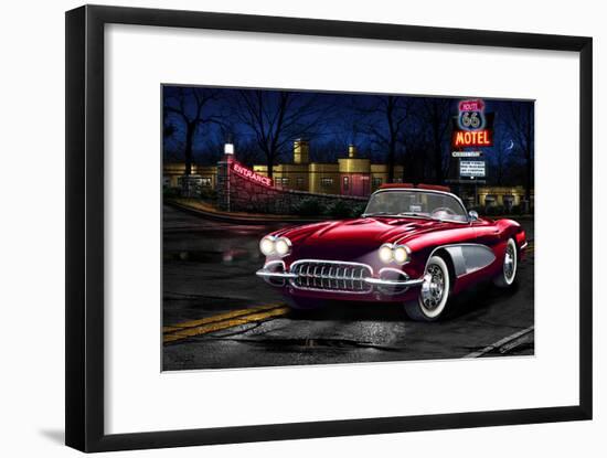 Red Vette-Helen Flint-Framed Art Print