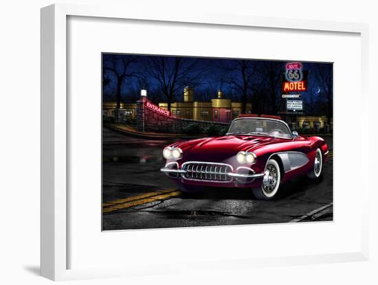 Red Vette-Helen Flint-Framed Art Print