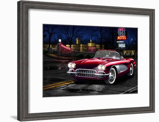 Red Vette-Helen Flint-Framed Art Print