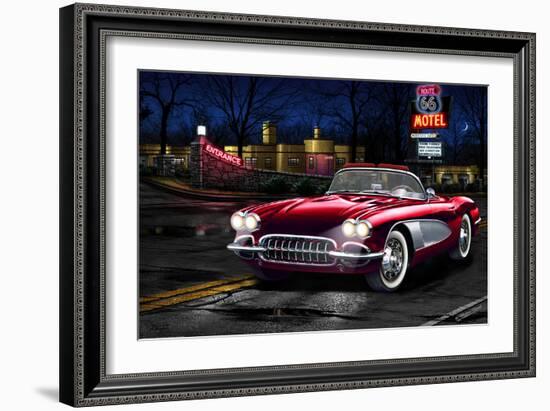 Red Vette-Helen Flint-Framed Art Print