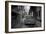 Red Vintage American Car Parked on a Floodlit Street in Havana Centro at Night-Lee Frost-Framed Photographic Print