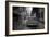 Red Vintage American Car Parked on a Floodlit Street in Havana Centro at Night-Lee Frost-Framed Photographic Print