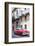 Red Vintage American Car Parked on a Street in Havana Centro-Lee Frost-Framed Photographic Print