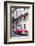 Red Vintage American Car Parked on a Street in Havana Centro-Lee Frost-Framed Photographic Print