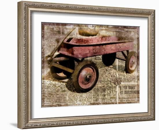 Red Wagon-Mindy Sommers-Framed Giclee Print