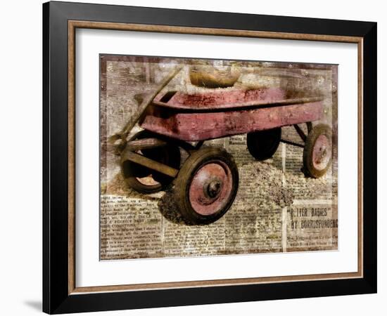 Red Wagon-Mindy Sommers-Framed Giclee Print