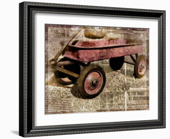 Red Wagon-Mindy Sommers-Framed Giclee Print