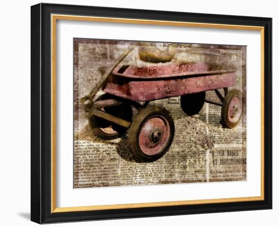 Red Wagon-Mindy Sommers-Framed Giclee Print