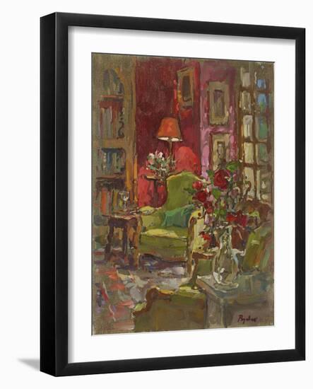 Red Wall, Red Roses-Susan Ryder-Framed Giclee Print