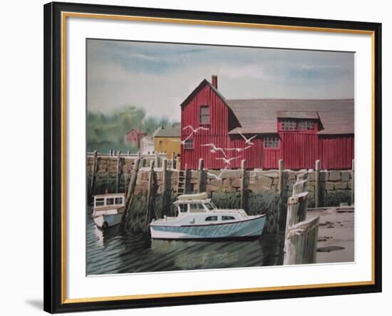 Red Warehouse-Joseph Correale-Framed Collectable Print