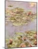 Red Water Lilies-Claude Monet-Mounted Art Print