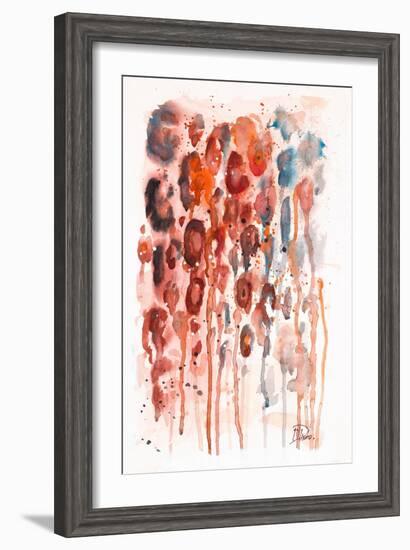 Red Watercolor Animal Skin-Patricia Pinto-Framed Art Print