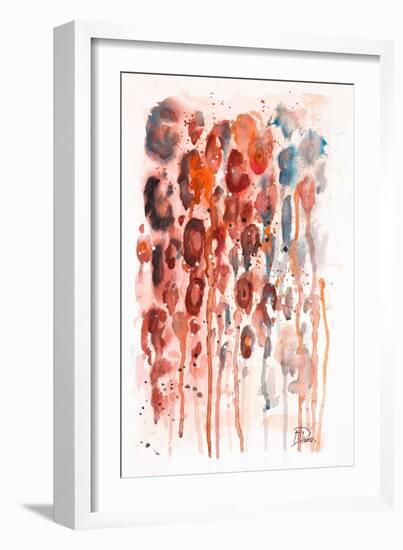 Red Watercolor Animal Skin-Patricia Pinto-Framed Art Print