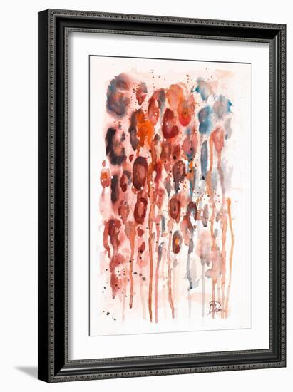 Red Watercolor Animal Skin-Patricia Pinto-Framed Art Print
