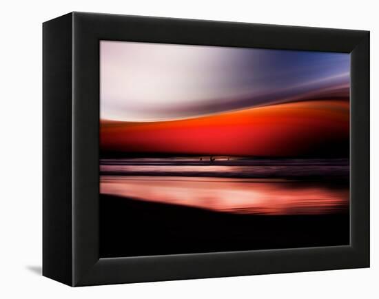 Red Wave-Josh Adamski-Framed Premier Image Canvas