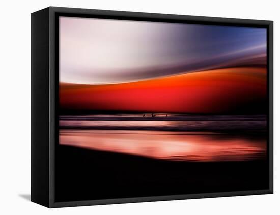 Red Wave-Josh Adamski-Framed Premier Image Canvas