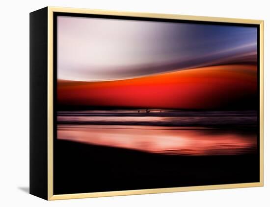 Red Wave-Josh Adamski-Framed Premier Image Canvas