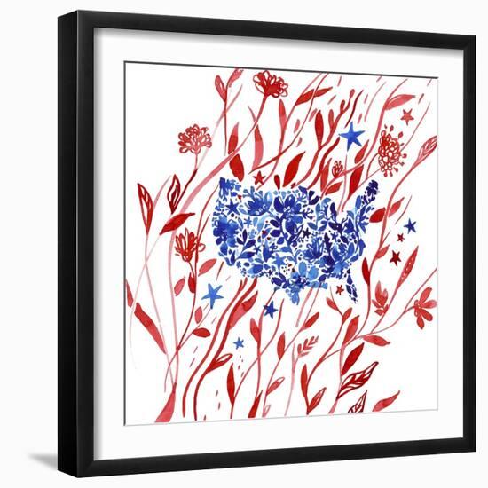 Red White and Blue 2-Irina Trzaskos Studio-Framed Giclee Print