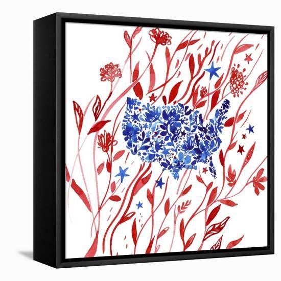 Red White and Blue 2-Irina Trzaskos Studio-Framed Premier Image Canvas