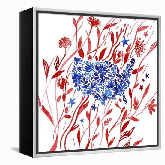 Red White and Blue 2-Irina Trzaskos Studio-Framed Premier Image Canvas