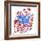 Red White and Blue 3-Irina Trzaskos Studio-Framed Giclee Print