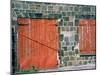Red Window and Door, St. Kitts, Caribbean-David Herbig-Mounted Photographic Print
