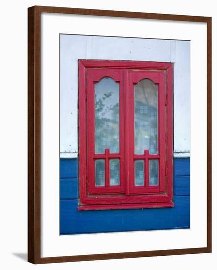 Red Window, Danube Delta, Romania-Russell Young-Framed Photographic Print